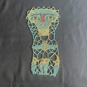 Masque mortuaire Egyptien en perles de faïence 664 – 332 av JC